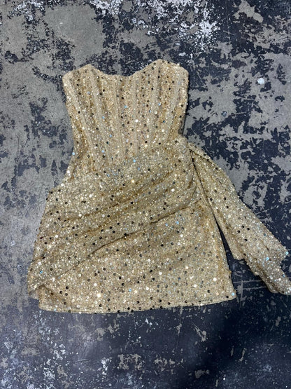 Glitter corset dress