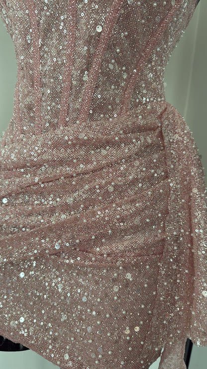 Glitter corset dress