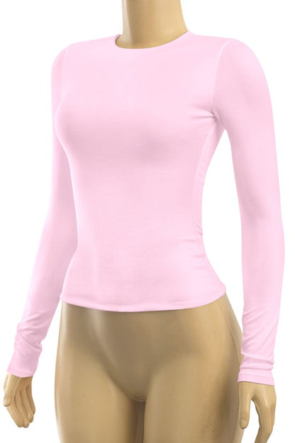 Meli long sleeve basic top