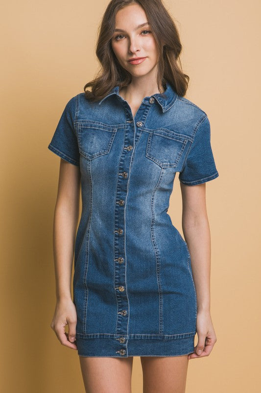 Denim dress