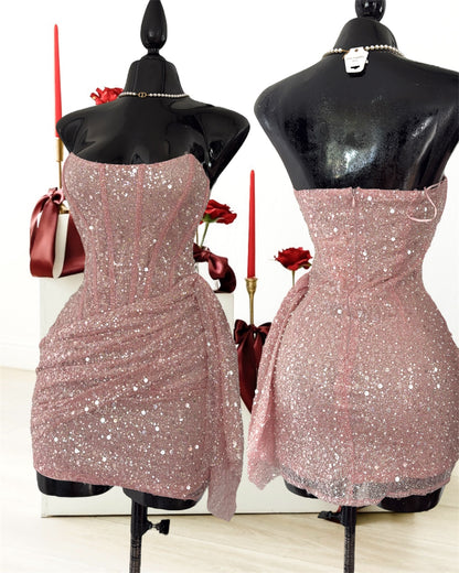 Glitter corset dress