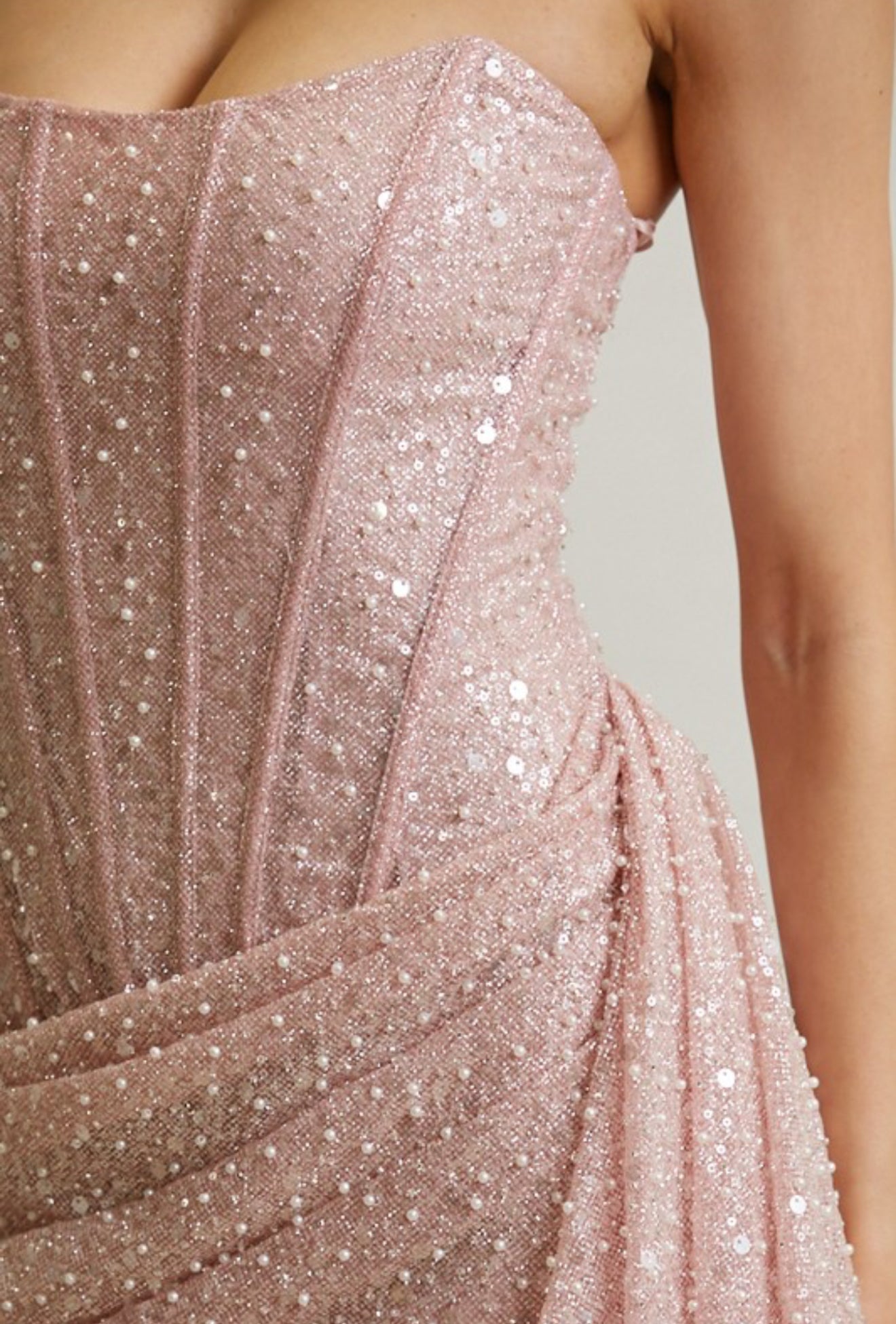 Glitter corset dress