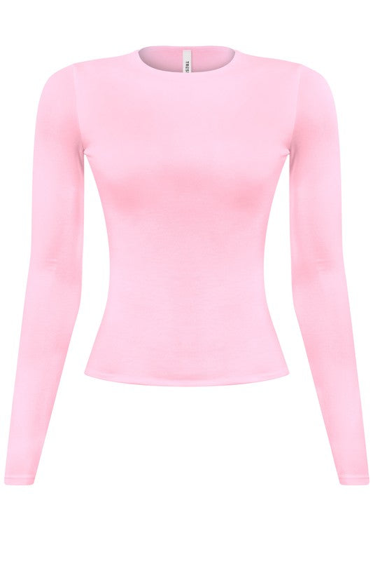 Meli long sleeve basic top