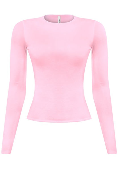 Meli long sleeve basic top