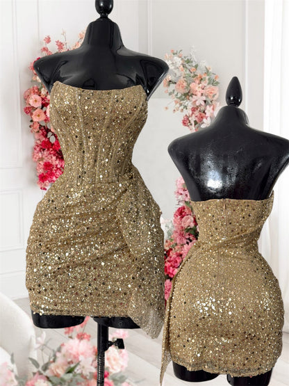 Glitter corset dress