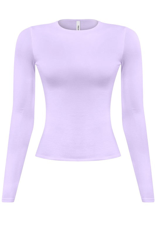 Meli long sleeve basic top