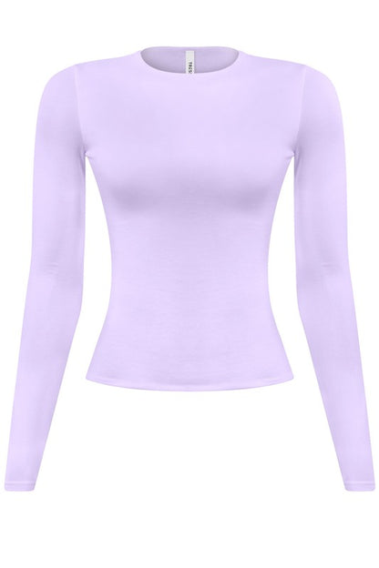 Meli long sleeve basic top