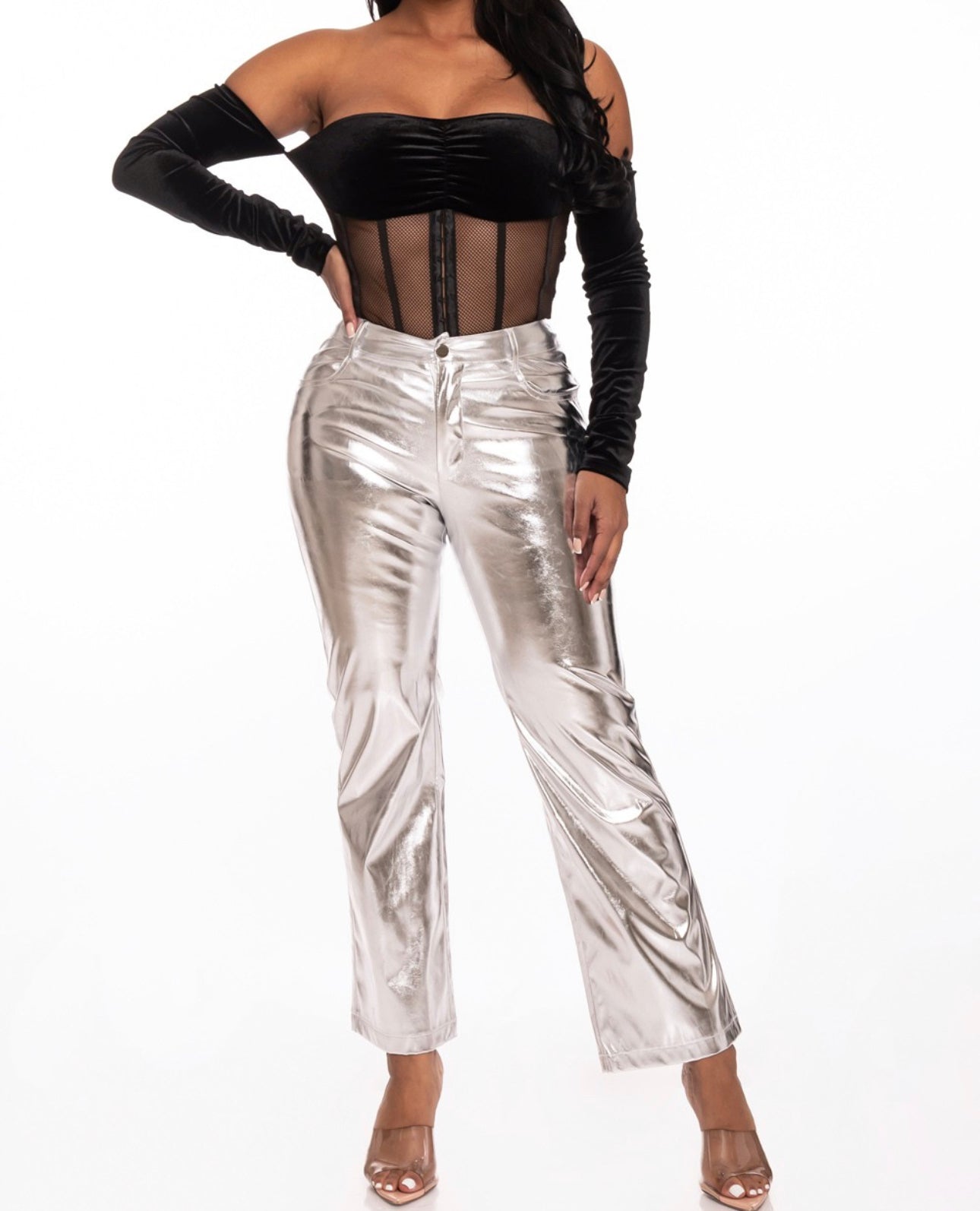 Amargura Metallic pants