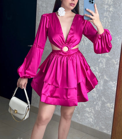 Vestido Isabella (fucsia)