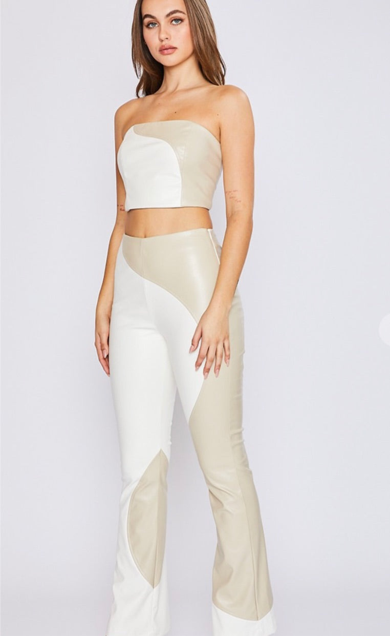 Ivory Leather Top